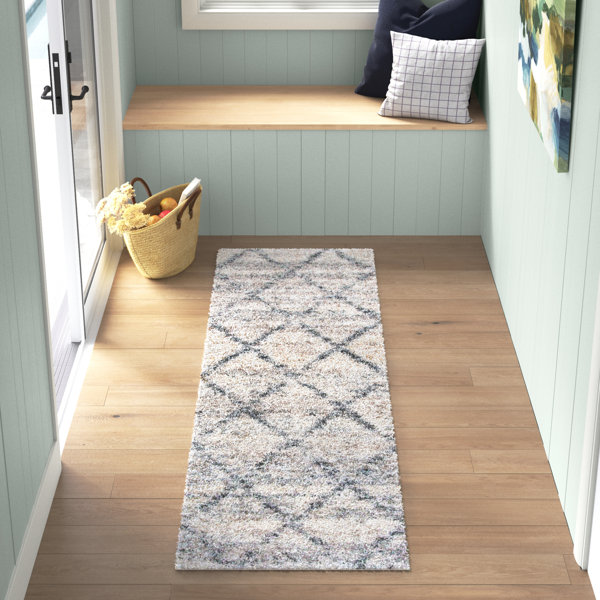 Sand & Stable Mari Geometric Area Rug in Gray/Ivory & Reviews Wayfair